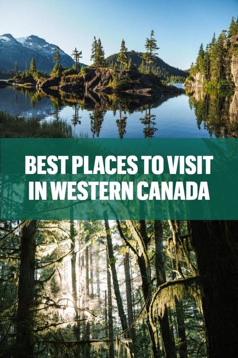 If you are looking for the best places to visit in Western Canada, this post will present you with 15 incredible destinations you cannot miss on your next trip. Places To See In Canada, Canada Must See, Western Canada Travel, Road Trip Across Canada, Western Canada Road Trip, Western Road Trip U.s. States, Canada Vacation, Canadian Road Trip, Cabin Trip