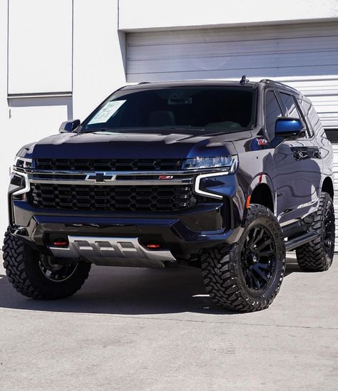 2023 Chevy Tahoe Z71, Blacked Out Tahoe, 2023 Suburban, Chevy Suv Tahoe, Z71 Tahoe, Lifted Tahoe, Lifted Suv, Lifted Chevy Tahoe, Off Road Suv