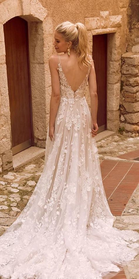 A-Line Wedding Dresses 2020/2021 Collections Overview | Wedding Forward Madi Lane, Gothic Wedding Dress, Pnina Tornai, Wedding Dresses 2020, White Wedding Dress, Top Wedding Dresses, A Wedding Dress, Wedding Dress Trends, Lace Mermaid Wedding Dress