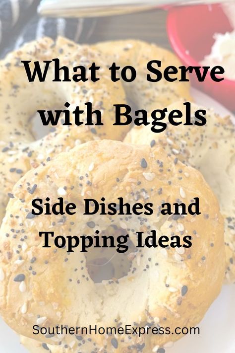 Here are some amazing side dishes and toppings to serve with bagels. All of them are easy, delicious, and oh-so satisfying! Easy Bagel Breakfast Ideas, Amazing Side Dishes, Brunch Sides, Breakfast Sides Dishes, Bagel Toppings, Breakfast Sides, Breakfast Bagel, Charcuterie Inspiration, Bagel Recipe