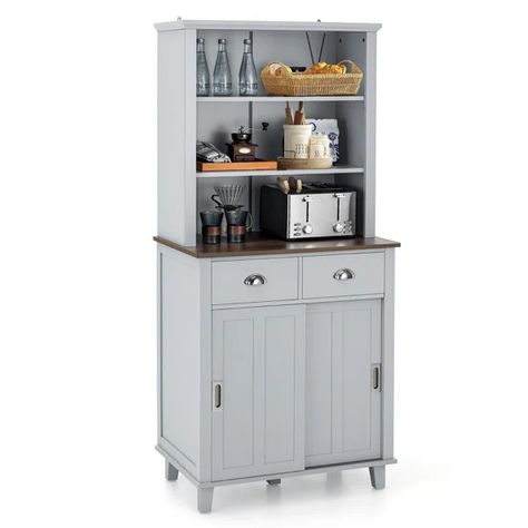 Armbrecht 67'' Kitchen Pantry Free Standing Shelves Kitchen, Kitchen Extra Storage Cabinet, Kitchen Stand Alone Cabinet, Kitchen Storage Cabinets Freestanding, Freestanding Kitchen Cabinet, Freestanding Kitchen Pantry, Cabinets For Storage, Free Standing Kitchen Pantry, Free Standing Kitchen Cabinets