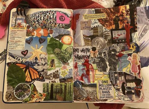 Decorated Journal Pages, Grunge Journaling, Trash Journal, Scrapbook Book, Art Journal Therapy, Sketchbook Art Journal, Arte Inspo, Sketchbook Journaling, Sketchbook Inspiration