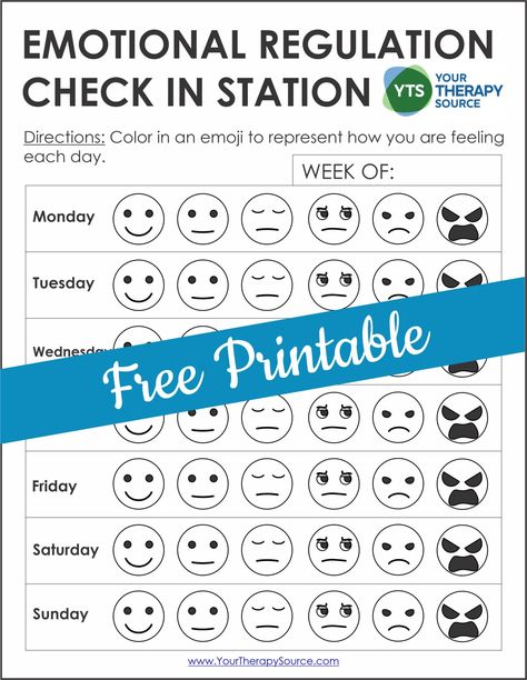 Emotion Regulation Worksheet PDF Packet - FREE - Your Therapy Source Emotion Regulation, Behavior Interventions, Iep Goals, Feeling Used, Printable Ideas, Different Emotions, Self Regulation, Emotional Regulation, Coping Strategies