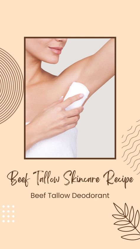 Beef Tallow Skincare Recipe | Beef Tallow Deodorant Tallow Deodorant, Best Skincare Brands, Skincare Homemade, Toxin Free Skincare, Homemade Skincare, Deodorant Recipes, About Skincare, Face Health, Recipe Beef