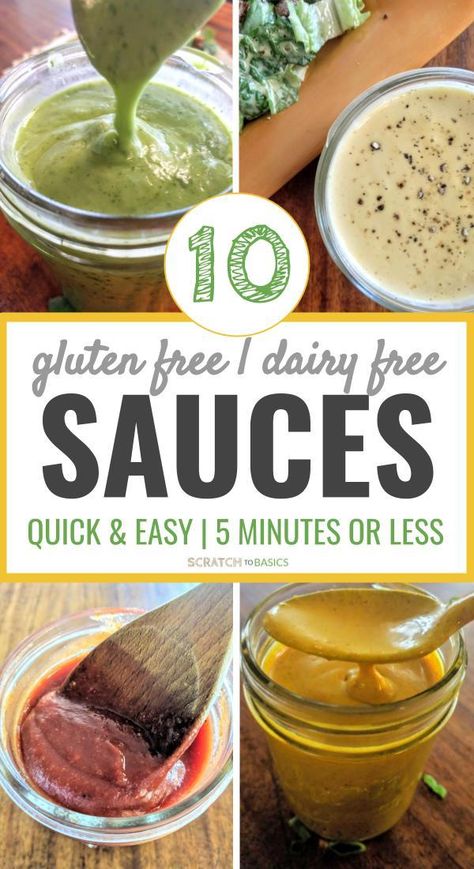 Sauces For Chicken, Gluten Free Dips, Sauces And Dressings, Dairy Free Sauces, Dairy Free Dips, Gluten Free Sauces, Healthy Sauces, Gluten Free Sides Dishes, Gluten Free Appetizers