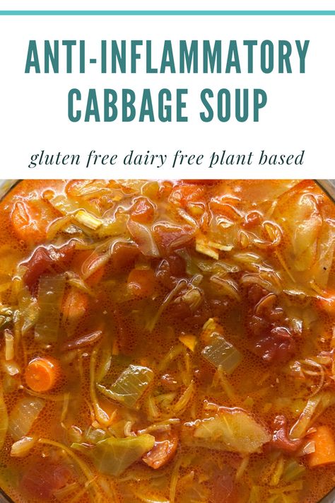 This is a hearty vegetable soup with onion, carrots, celery and of course, cabbage. Add chicken or pork if you want to make it non-vegetarian. The special ingredient is turmeric spice, which not only adds a nice color to the soup, it offers a wide range of therapeutic benefits. This recipe is healthy, easy to follow and is made with simple, whole food ingredients. Carrot Celery Onion Recipes, Healing Soup Recipes, Shredded Cabbage Recipes, Carrot And Celery Recipes, Vegan Cabbage Soup, Turmeric Cauliflower, Healing Soup, Carrot Vegetable, Turmeric Spice