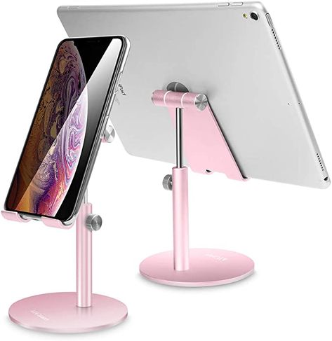 Amazon.com: Adjustable Tablet/Phone Stand,AICase Telescopic Adjustable iPad Stand Holder,Universal Multi Angle Aluminum Stand Compatible with Smart Cell Phone/Tablet/iPad(4-13 inch), Rose Gold : Electronics Adjustable Tablet Stand, Ipad Air Pro, Samsung Tablet, Ipad Accessories, Ipad Stand, Cell Phone Stand, Apple Ipad Mini, Tablet Holder, Tablet Stand