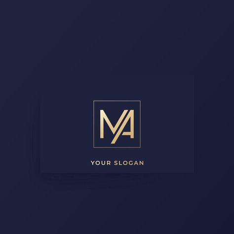 MA monogram, letters vector logo on a card Mh Logo Design Letter, Ma Monogram, Mt Monogram Logo, Mh Monogram Logo, Mm Initials Logo, M Logo Design Letter Gold, Letter Vector, Cityscape Photos, Heart With Arrow