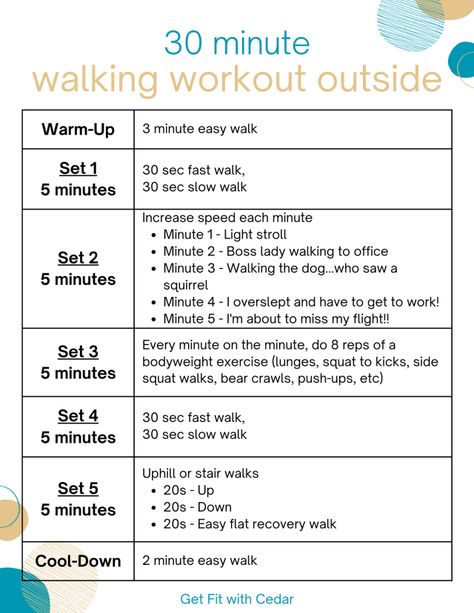 30 Minute Calorie-Torching Walking Workout for Weight Loss (Outside!) - Get Fit with Cedar Walking Workouts, Workouts Outside, Walking Workout, Bear Crawl, Smart Casual Work Outfit, Partner Workout, Walking Exercise, Barre Workout, Office Set