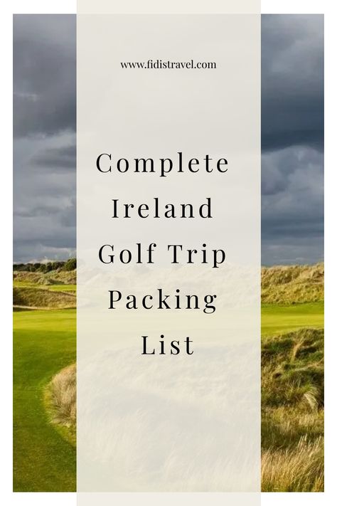 Prepare for your Ireland golf trip with our ultimate packing list! From clubs to rain gear, ensure you have everything you need for a perfect round. #golftrip #ireland Golf Trip Packing List, Bandon Dunes Golf, Trip Packing List, Ultimate Packing List, Trip Packing, Golf Trip, Packing List For Travel, Rain Gear, Golf Resort