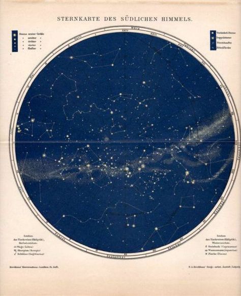 Map Geek – Constellation charts | Cassiefairy's thrifty lifestyle blog Old Astronomy, Constellation Chart, Star Charts, Vintage Astronomy, Science Space, Stars In The Sky, Star Chart, Chart Design, Star Map