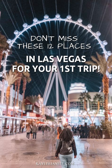 If it’s your 1st time and you are planning a trip to Las Vegas, here are the 12 Can’t-Miss Spots in Las Vegas you need to add to your itinerary. Make the most out of your trip by seeing all the best Las Vegas has to offer. They include the best hotel and casinos, along with overlooks, art, and more! #lasvegas #travellasvegas #budgettravels #travel 90s Vegas Aesthetic, Must See Las Vegas, Cool Things To Do In Las Vegas, Vegas Fun Things To Do, 21st Birthday In Las Vegas, Las Vegas Free Things To Do, Best Things To Do In Las Vegas, Las Vegas Must Do, Best Things To Do In Vegas