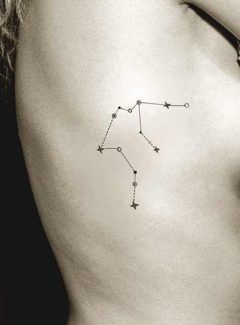 45 Awesome Aquarius Constellation Tattoo Designs With Meaning Constellation Tattoo Ideas, Aquarius Tattoos, Star Constellation Tattoo, Aquarius Constellation Tattoo, Aquarius Constellation, Aquarius Tattoo, Constellation Tattoo, Tattoos For Lovers, Star Tattoo