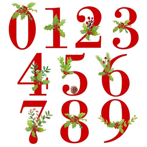 Christmas Alphabet Printables | Complete set of letters, numbers & punctuation | Perfect for banner making and DIY wall art. Holiday decor made easy! Nightmare Before Christmas Font, Christmas Numbers, Christmas Fonts Alphabet, Numbers Typography, Clipart Letters, Christmas Fonts Free, Fonts Christmas, Christmas Advent Calendar Diy, Flower Pattern Drawing