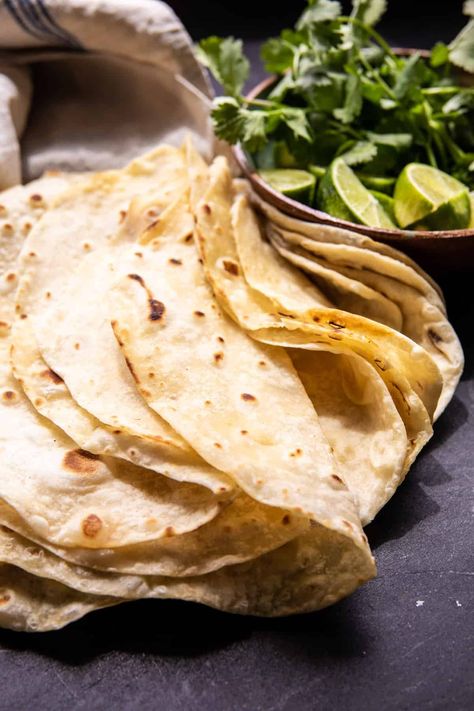 Easy Homemade Flour Tortillas | halfbakedharvest.com Half Baked Harvest Recipes, Homemade Flour, Recipes With Flour Tortillas, Homemade Flour Tortillas, Dessert Aux Fruits, Harvest Recipes, Tortilla Recipe, Homemade Tortillas, Half Baked