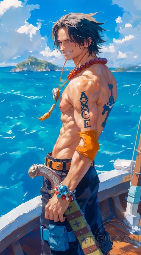 【ACE】 ⁀➷ Wallpaper ✪ Doflamingo Wallpaper, Luffy Cosplay, Ace One Piece, Ace Sabo Luffy, Ace And Luffy, One Piece Cartoon, One Piece Ace, Cool Anime Backgrounds, One Peice Anime