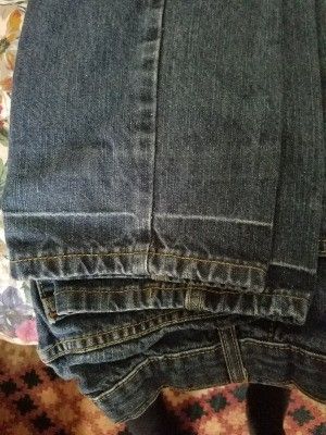 Hemming Jeans, Steam Clothes, Black Sharpie, Stitch Lines, Lined Jeans, Needle Work, Colored Pants, White Mark, Boys Jeans