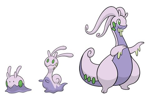 Goomy - Sliggoo - Goodra #704 - #706 evolutions Goodra is too cute! Goomy Pokemon, Yellow Pokemon, Dragon Type Pokemon, 151 Pokemon, Pokemon Fanart, Pokemon Alola, Ash Pokemon, Shiny Pokemon, Gym Leaders