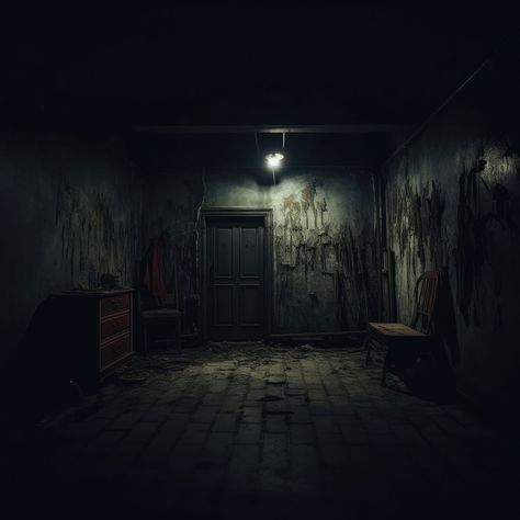 Creepy Room Aesthetic, Horror Basement, Horror Lighting, Horror Interior, Scary Basement, Scary Room, Horror Scene, Horror Room, Joker Photos