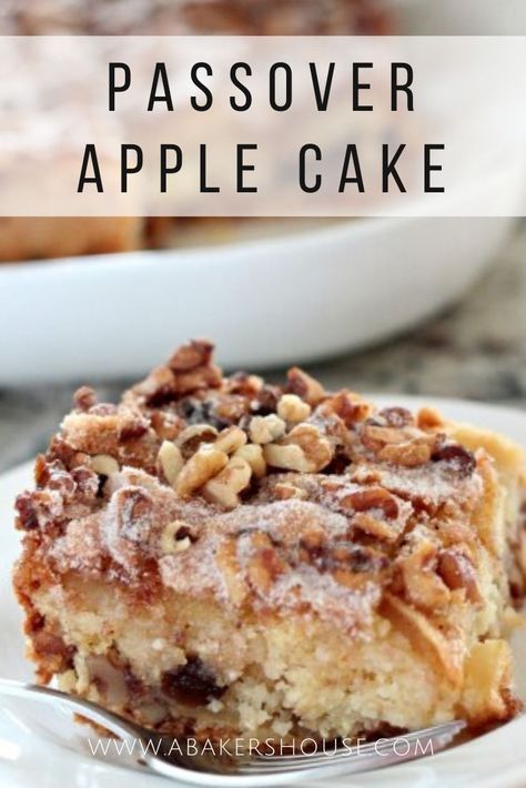 Passover Recipes Dinner, Passover Recipes Dessert, Passover Dinner, Passover Desserts, Jewish Holiday Recipes, Easy Apple Cake, Jewish Cuisine, Passover Recipes, Apple Cake Recipes