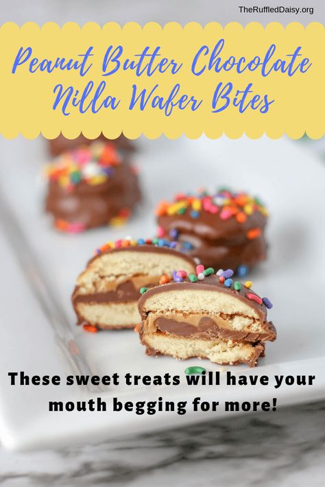 Nilla Wafer Cookies, Nilla Holiday Cake Bites, Mini Nilla Wafer Recipes, Vanilla Wafer Recipe Desserts, Nilla Wafer Recipes, Vanilla Wafer Recipe, Carrot Desserts, Cookie Bites, Vanilla Wafer