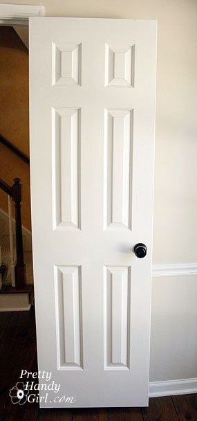 How To Repaint Doors, How To Paint 6 Panel Interior Doors, Painting 6 Panel Interior Doors, Repaint Interior Doors, How To Repaint Interior Doors, Best Way To Paint Doors, Repainting Interior Doors, White Door Design, How To Paint Doors