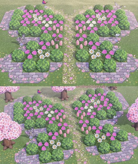 Brooke ♡ on Twitter: "I’m going to add much more to this/switch it around some maybe, but I did this randomly out of boredom last night 🥹🦋💕 #AnimalCrossingNewHorizons #ACNH #acnhinspo https://t.co/zCS3YzvUkZ" / Twitter Acnh Rainbow Flower Garden, Acnh Flower Gardens, Fairycore Island, Purple Cottagecore, Acnh Tips, Flower Garden Layouts, Cottagecore Animal Crossing, Fairy Garden Animals, Acnh Inspiration