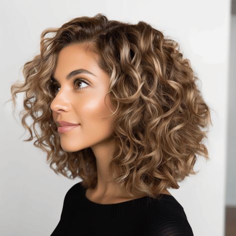 Curly Shag Haircut Shoulder Length, Haircuts For 40 Year Old Women, Medium Curly Hairstyles For Women, Shoulder Length Curly Haircuts, Curly Haircuts Medium, Medium Curly Hairstyles, Medium Curly Haircuts, Medium Length Curls, Curly Lob