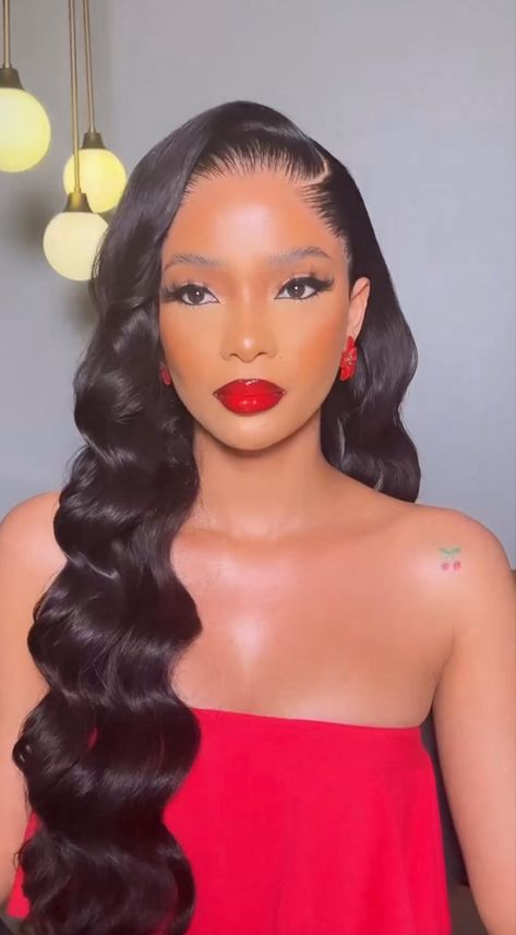 Curly Hair Wigs, Pageant Hair, Human Hair Lace Front Wigs, Hair Lace Front Wigs, Birthday Hairstyles, Bridal Hair Inspiration, Halle Bailey, Perfectly Timed Photos, Ponytail Styles