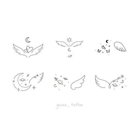 Small Angelic Tattoos, Small Mom Tattoo Ideas, Small Memorial Tattoos Baby, Baby Lost Tattoo, Tattoo For Angel Baby, Sister Memorial Tattoos Ideas, Baby Angles Tattoos, Minimal Wings Tattoo, Tiny Wing Tattoo