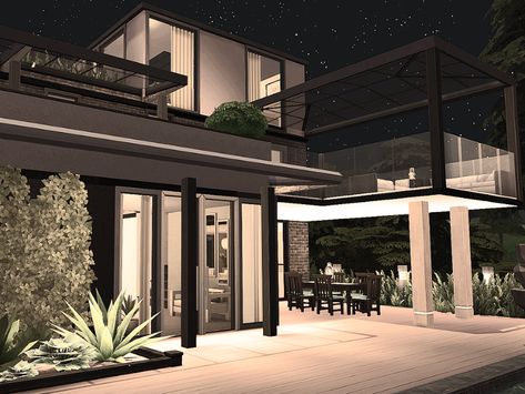 Sims 4 House Preset, Sims 4 Cc Alpha Houses, Sims Houses Cc, Sims 4 Dark Mansion, Black Sims House, Sims 4 Cc Only House, Sims 4 Dark Modern House, Sims 4 Big Modern House, Sims 4 Houses Luxury