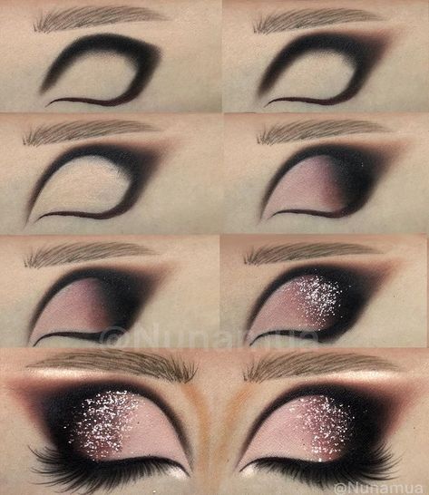 Eyeshadow Diy, Eye Makeup Guide, Evening Eye Makeup, Brown Hairstyles, Eye Makeup Styles, Eye Makeup Techniques, Makeup Artist Tips, Horror Makeup, Makeup Tutorial Eyeshadow