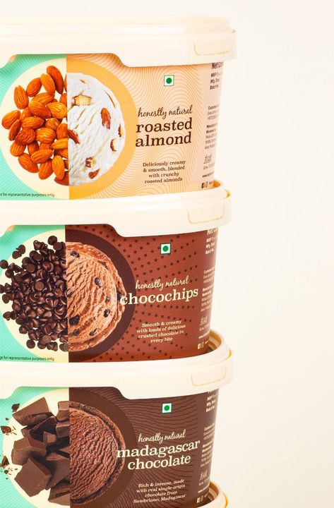 Ice Cream Cups Packaging, Yoghurt Packaging, Natural Ice Cream, Cream Packaging, Ice Cream Packaging, Ice Cream Design, Ice Cream Brands, Food Company, Frozen Yoghurt