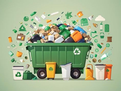 Video Mockup, Waste Management, Sustainable Future, Card Banner, Poster Invitation, Ads Creative, Cartoon Clip Art, All Icon, Image Illustration