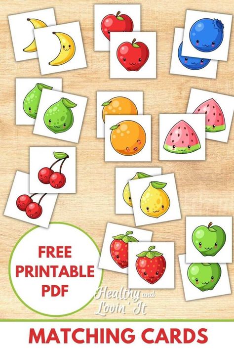 Cognitive Food Activities Preschool, Fruits And Vegetables For Preschool, Fruit Memory Game, Fruit And Veg Activities For Preschool, Spring Cognitive Activities For Toddlers, Fruit Matching Printable, Matching Printables Preschool, Fruits And Vegetables Preschool Theme Activities, Toddler Matching Printables