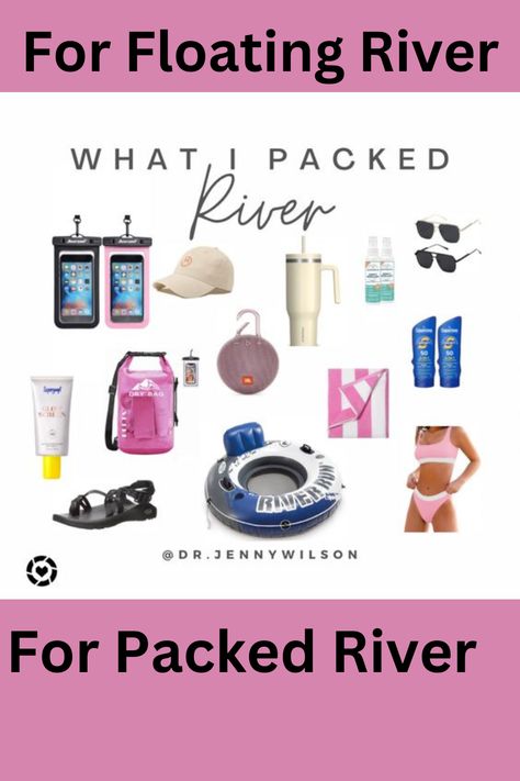 Best River float packing List Frio River Packing List, Floating The River Essentials, River Trip Essentials, Float Trip Essentials, River Floating, Summer Bag Essentials, River Tubing, River Float, Tubing River