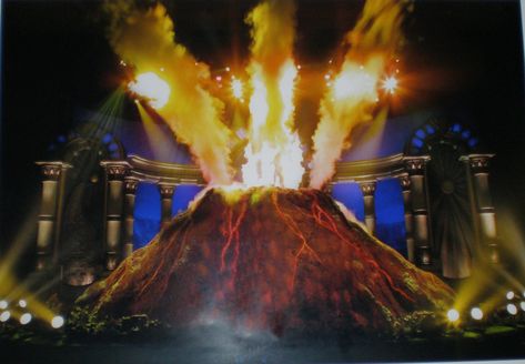 Volcano Set Design, Lion King Jr, Water Cannon, Snow Machine, Snow Effect, Camera Effects, Fake Snow, Bubble Machine, Walk On Water