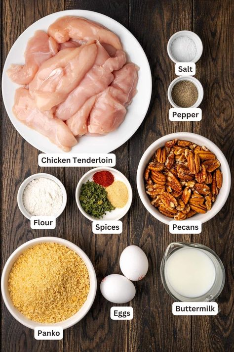 Chicken Tenderloin Recipes Easy, Chicken Family Meals, Juicy Chicken Tenders, Better Routine, Homemade Chicken Tenders, Pecan Crusted Chicken, Panko Chicken, Crusted Chicken Tenders, Dipping Sauces For Chicken