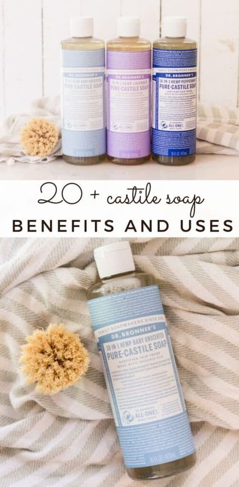 Castile Soap Benefits, Castle Soap, Castile Soap Shampoo, Natural House Cleaners, Soap Making For Beginners, Our Oily House, Castile Soap Uses, Castile Soap Recipes, How To Make Soap