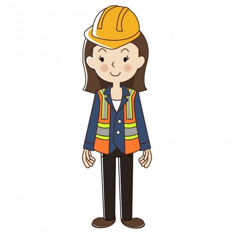 Mujer ingeniera con casco de seguridad V... | Premium Vector #Freepik #vector #mujer #caracter #dibujos-animados #humano Architect Working, Captain America Art, Ing Civil, Woman Engineer, Engineering Humor, Environmental Engineering, Land Surveying, Safety Helmet, Conceptual Illustration