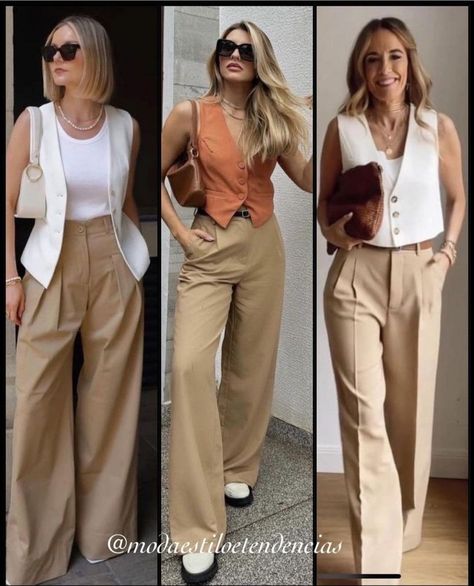 Beige Hose, Fashion Trends Fall, Vest Outfits For Women, Luxury Photography, Elegante Casual, Classy Fashion, Casual Chic Outfit, Pinterest Fashion, Fashion Mistakes