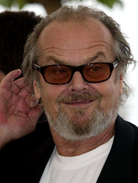 Jack Nicholson (Now) 70s Actors, Gentlemen Jack, Anjelica Huston, Spitting Image, Wise Guys, Christian Slater, Jack Nicholson, New Haircuts, Clint Eastwood