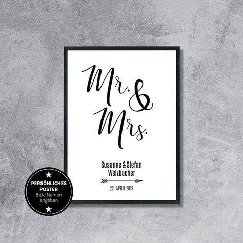 Ich freue mich, den jüngsten Neuzugang in meinem #etsy-Shop vorzustellen: Mr. und Mrs. | Personalisiertes Poster | Geschenk | Gastgeschenk | Verlobung | Hochzeit | Liebe | Traumpaar | Umzug  https://www.etsy.com/de/listing/681237788/mr-und-mrs-personalisiertes-poster    #alleswirdgut #beziehung #beziehungen #beziehungssprüche #bilderwand #birthdaygift #christmasgift #christmasgifts #christmasgiftsideas #dubisteswert #etsy #familytime #father #fathersday #gastgeschenk #geburtstagsgeschenk #gesche Mr Und Mrs, Mr Mrs, Letter Board, Etsy Shop