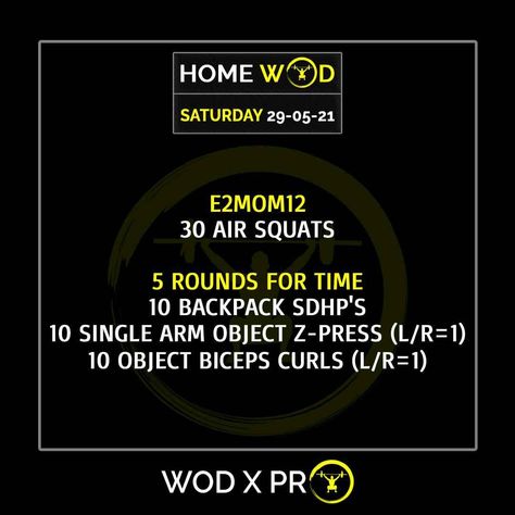 Home Wod, Sumo Deadlift, Workout Of The Day, Body Build, Air Squats, Bicep Curls, Functional Training, Home Workout, Crossfit