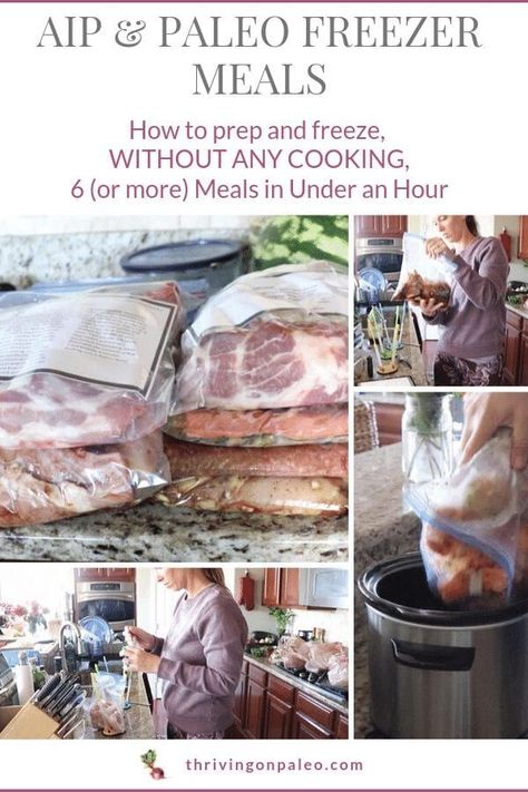 Aip Batch Cooking, Paleo Freezer Meals, Autoimmune Diet Recipes, Autoimmune Paleo Diet, Autoimmune Paleo Recipes, Aip Paleo Recipes, Freezer Recipes, Budget Freezer Meals, Freezer Meal Planning