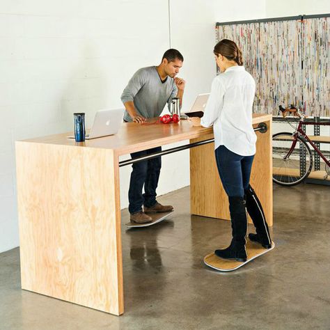 Treadmill Desk, Standing Table, Stand Up Desk, Renzo Piano, Workspace Inspiration, Work Desk, Coworking Space, Desk Design, A Desk