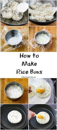 Korean Rice Burger Recipe, Sushi Burger Recipes, Bulgogi Burger, Rice Burger Recipe, Rice Buns, Rice Patty, My Korean Kitchen, Koreansk Mad, Rice Burger