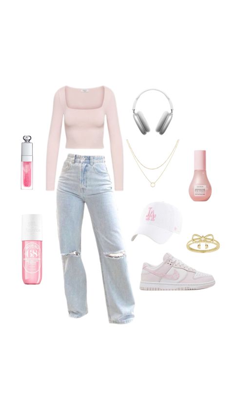 Teen Girl Outfit Ideas For School, First Day Of School Outfits Highschool, 1st Day Of School Outfit Highschool, Freshman High School Outfits, Organizing Bags, Cute Easy Outfits For School, First Day Of School Fits, Pastel Outfits, Cute Middle School Outfits