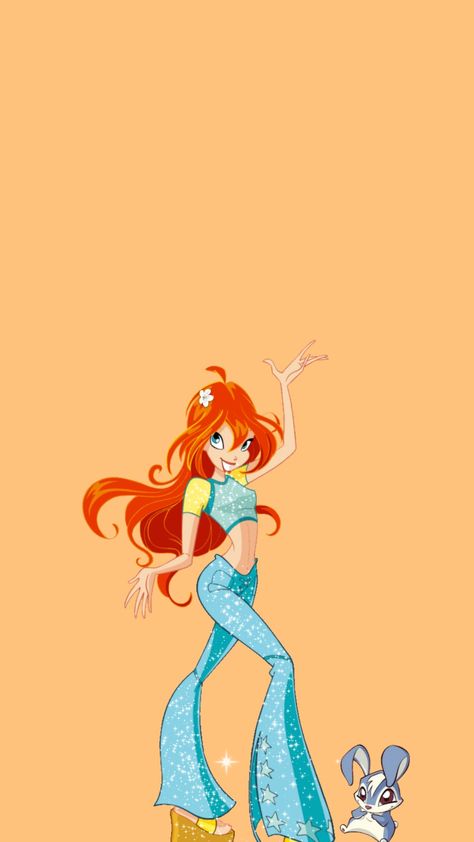 Bloom & Kiko Wallpaper Aesthetic Wallpaper For Lockscreen, Kiko Aesthetic, Bloom Winx Club Aesthetic, Winx Wallpapers, Aesthetic Lock Screen Wallpaper, Winx Club Aesthetic, Aesthetic Lockscreen Wallpaper, Aesthetic Lock Screen, Tiktok Wallpaper