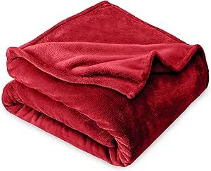 Bare Home Fleece Blanket - Throw Travel Blanket - Red - Lightweight Blanket for Bed, Sofa, Couch, Camping, and Travel - Microplush - Ultra Soft Warm Blanket (Throw/Travel, Red) Red Blanket, Oversized Throw Blanket, Queen Blanket, Twin Blanket, Velvet Blanket, Lightweight Blanket, Fur Throw, Premium Bedding, Faux Fur Throw